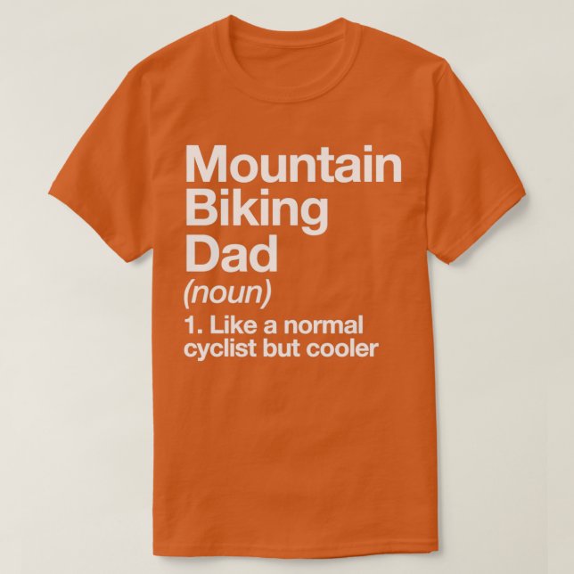 Mountainbike-Vater Definition Sonnensport T-Shirt (Design vorne)