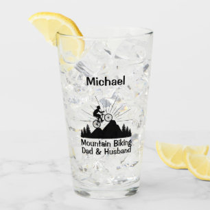 Mountainbike-Vater Glas