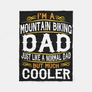 Mountainbike-Vater, ich bin ein Vater-Shirt. Vinta Fleecedecke