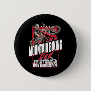 Mountainbike-Vater - Lustiger Mountainbike-Fahrrad Button