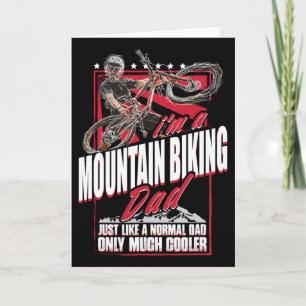 Mountainbike-Vater - Lustiger Mountainbike-Vater z Karte