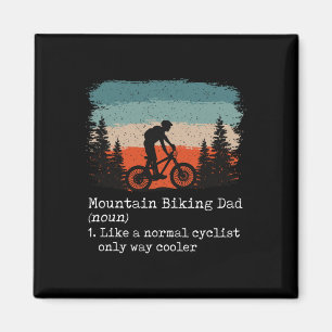 Mountainbike-Vater Lustiger Radfahrer, Radfahren, Magnet