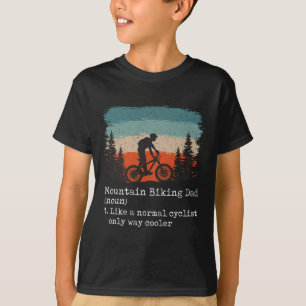 Mountainbike-Vater Lustiger Radfahrer, Radfahren, T-Shirt
