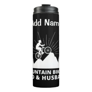 Mountainbike-Vater & Musikkapelle Thermosbecher