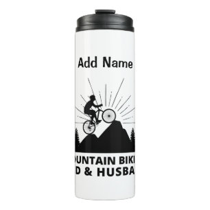 Mountainbike-Vater & Musikkapelle Thermosbecher