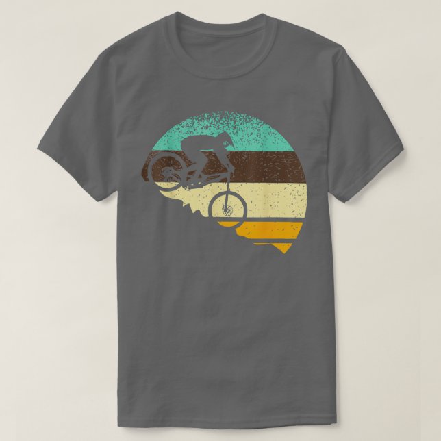Mountainbike Vintages Fahrrad T-Shirt (Design vorne)