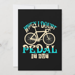 Mountainbike, wenn ich zweifle, tritt es aus einladung
