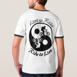 Mountainbike Yin Yan Live, zum des T-Shirts zu