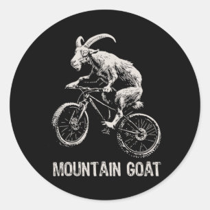 Mountainbike-Ziege Mtb-Enduro-Radfahrer Downhill-F Runder Aufkleber