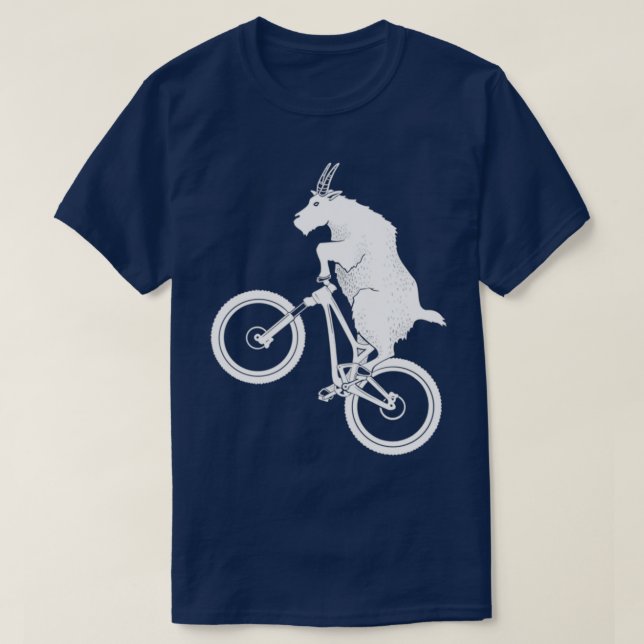 Mountainbike-Ziege  T-Shirt (Design vorne)