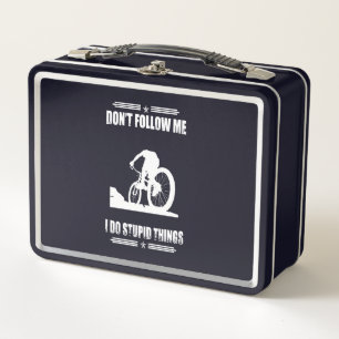 Mountainbike-Zitate von Funny Mountain Biker Metall Brotdose