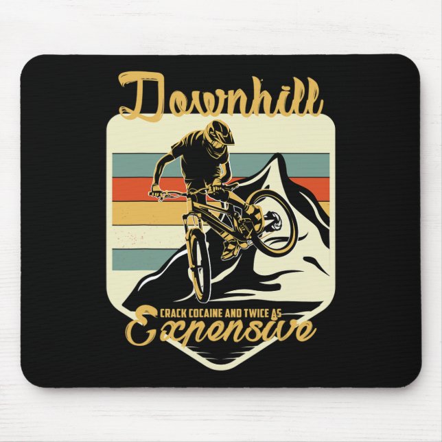 Mountainbiken Es wird nie einfacher Downhill Moun Mousepad (Vorne)