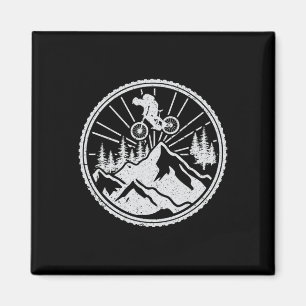 Mountainbiken Extrem Downhill MTB Sprung Wald R Magnet
