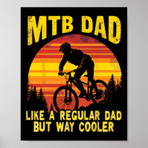 Mountainbiken für Papa Biker Mtb Fahrrad Bike  Poster
