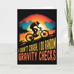 Mountainbiken Ich stürze nicht Ich mache zufällige Karte