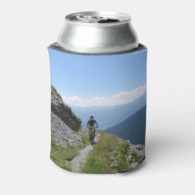 Mountainbiken im Grünen Dosenkühler (Kanne Rückseite)