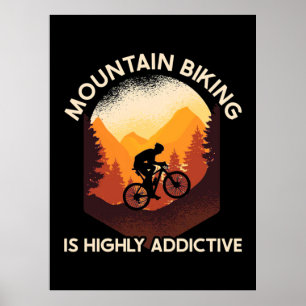 Mountainbiken ist sehr ansprechend poster