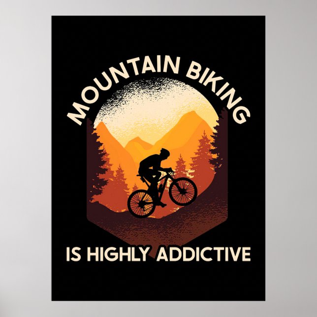 Mountainbiken ist sehr ansprechend poster (Vorne)