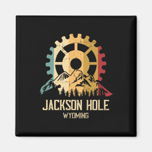 Mountainbiken Jackson Hole Wyoming  Magnet