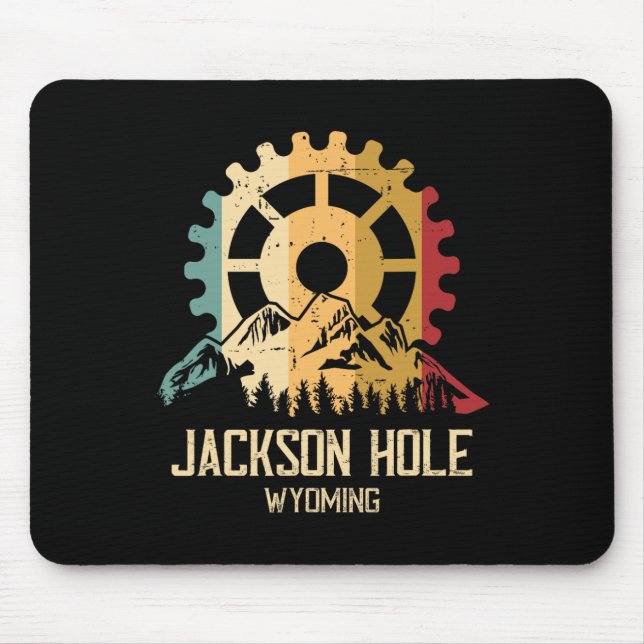 Mountainbiken Jackson Hole Wyoming  Mousepad (Vorne)
