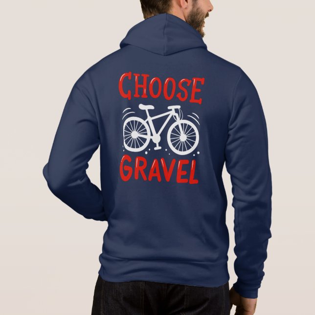 Mountainbiken Wählen Sie Schotterradtour Hoodie (Rückseite)