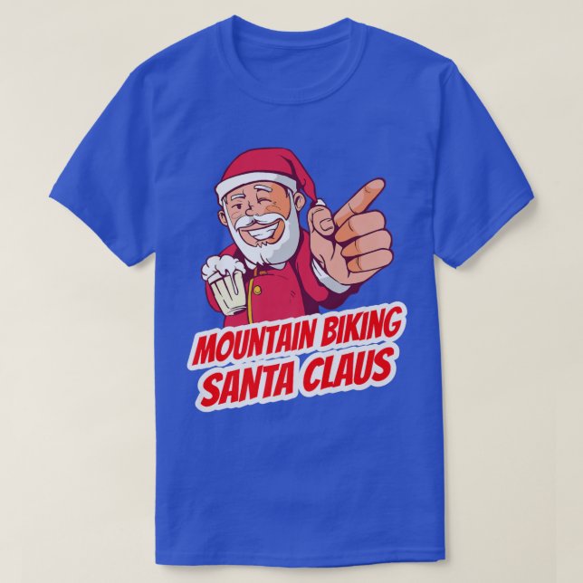 Mountainbiken Weihnachten Weihnachten T-Shirt (Design vorne)