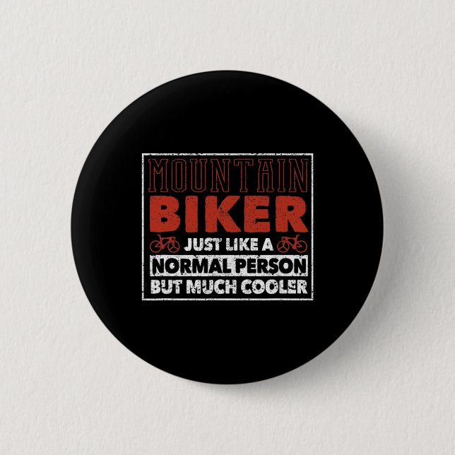 Mountainbiker-Definition Lustig Radfahren Mtb Down Button (Vorderseite)