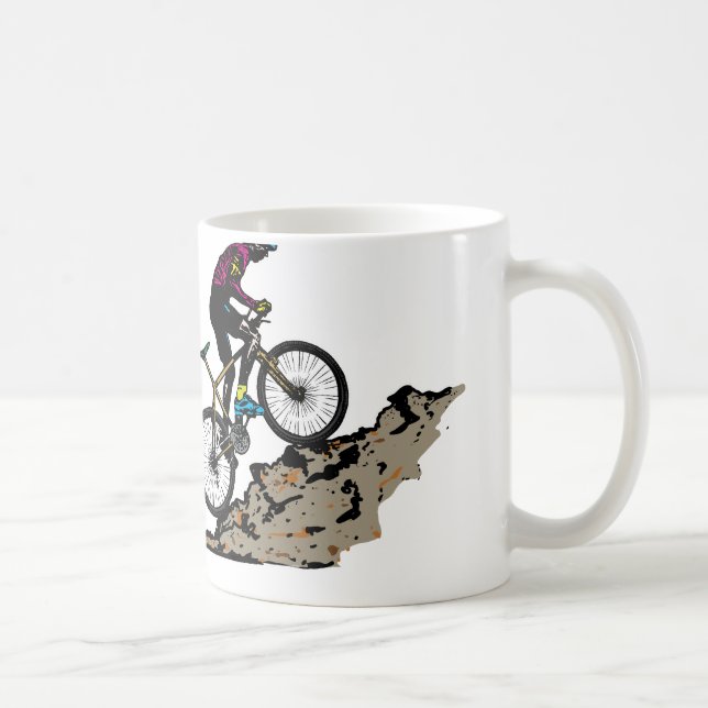 Mountainbiker Kaffeetasse (Rechts)