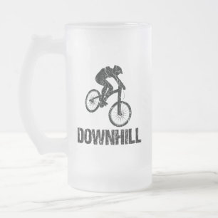 Mountainbiker Mattglas Bierglas