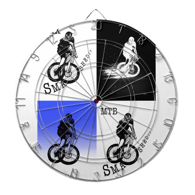 Mountainbiker MTB BMX CYCLIST Stickers Dartscheibe (vorne)