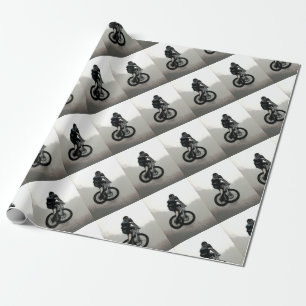 Mountainbiker MTB BMX RADFAHRER Geschenkpapier