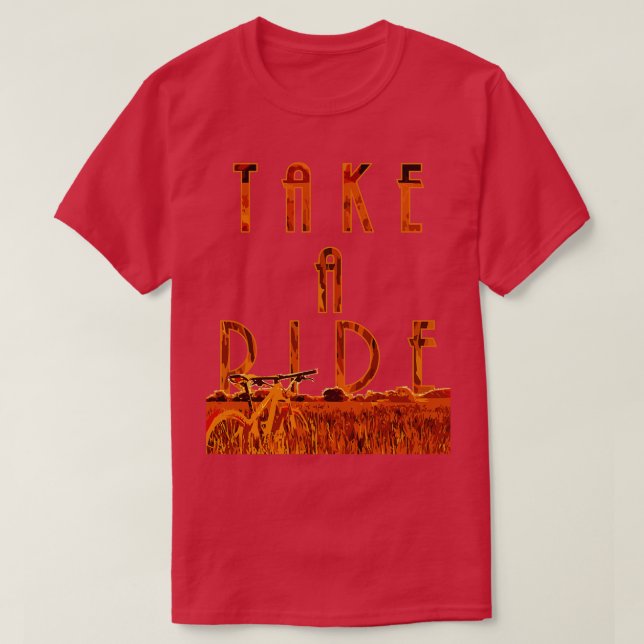 Mountainbiker MTB fahren T-Shirt (Design vorne)
