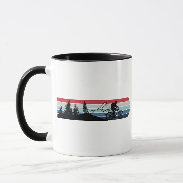 Mountainbiker Tasse (Links)