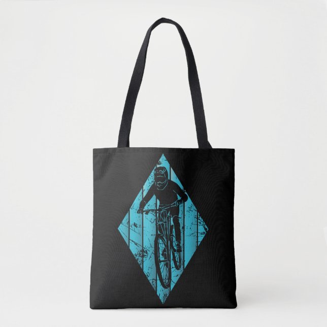 Mountainbiker Vintag Tasche (Vorderseite)