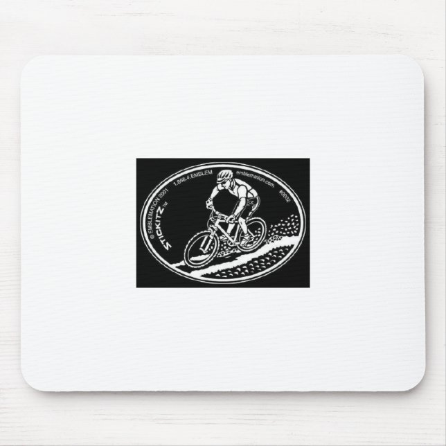 MountainbikerMausunterlage Mousepad (Vorne)