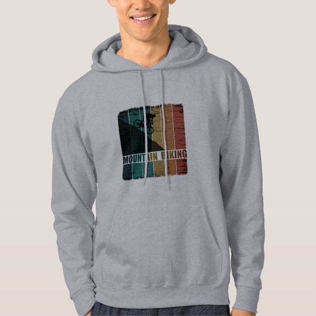 Mountainbiking Vintag Hoodie (Vorderseite)