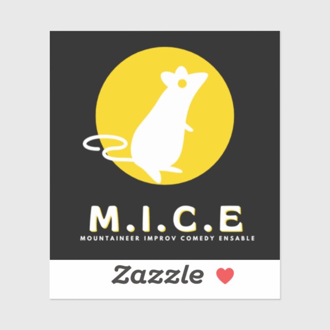 Mountaineer Improv Comedy Ensemble Vinyl Sticker (Blatt)