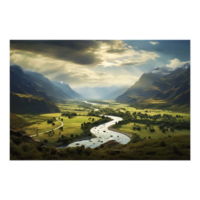 Mountainous Serenity Fotodruck (Vorne)