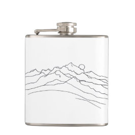 Mountains and moon flachmann