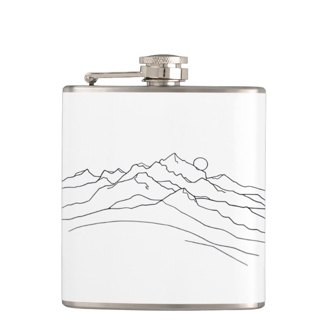 Mountains and moon flachmann (Vorderseite)