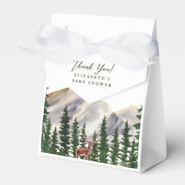 Mountains Deer Baby Dusche Vielen Dank Geschenkschachtel