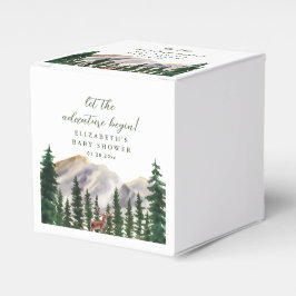 Mountains Deer Baby Shower Geschenkschachtel