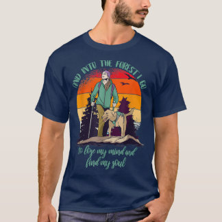 Mountains Dog Hiking Doggie Saying Gift For Dog T-Shirt