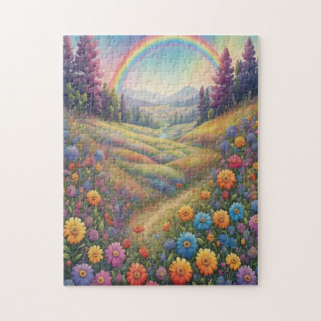 Mountains Flowers Rainbow (Vertikal)
