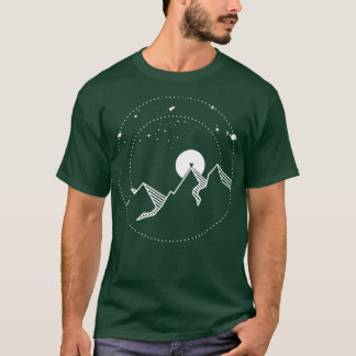 Mountains, hiking, space T-Shirt