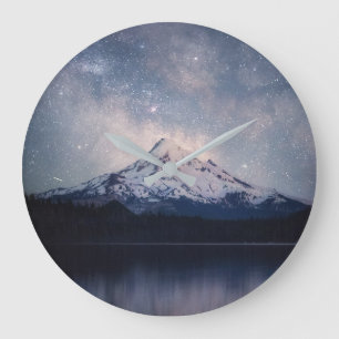 Mountains Mt. Hood Portland, Oregon Große Wanduhr