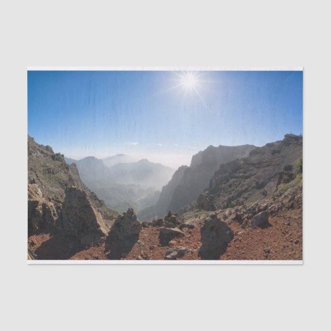 Mountains of La Palma Seidenpapier (Vorderseite)