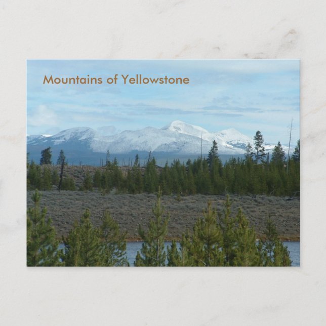 Mountains of Yellowstone Postcard Postkarte (Vorderseite)