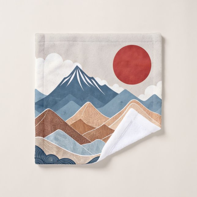 Mountains Sunset Beauty Waschlappen (Waschlappen)