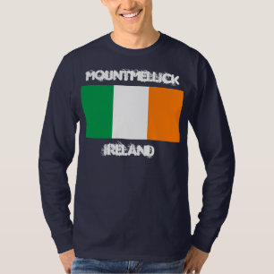 Mountmellick, Irland mit irischer Flagge T-Shirt